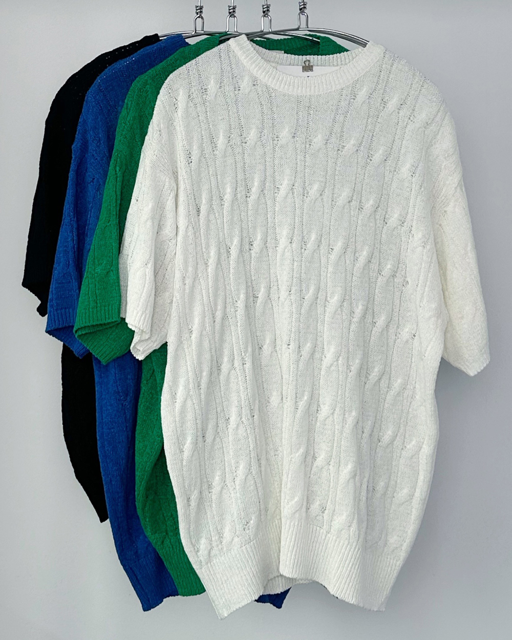 반팔 티셔츠 네이비블루 색상 이미지-S12L1